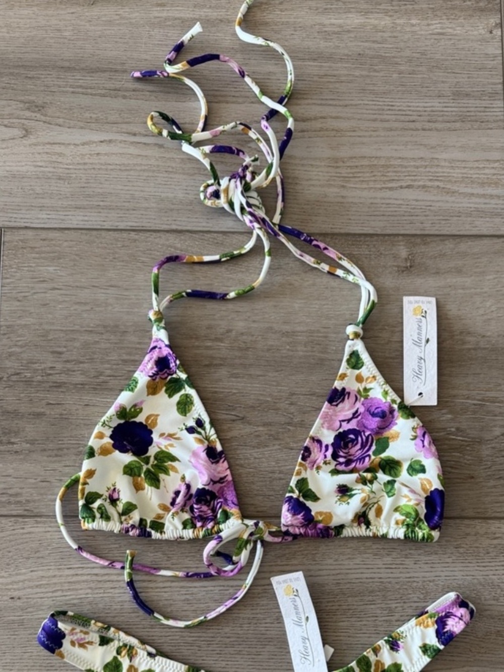 ‘Purple Flowers’ double string top